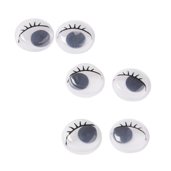 HobbyFun Wackelaugen mit Wimpern 12mm - 3506011