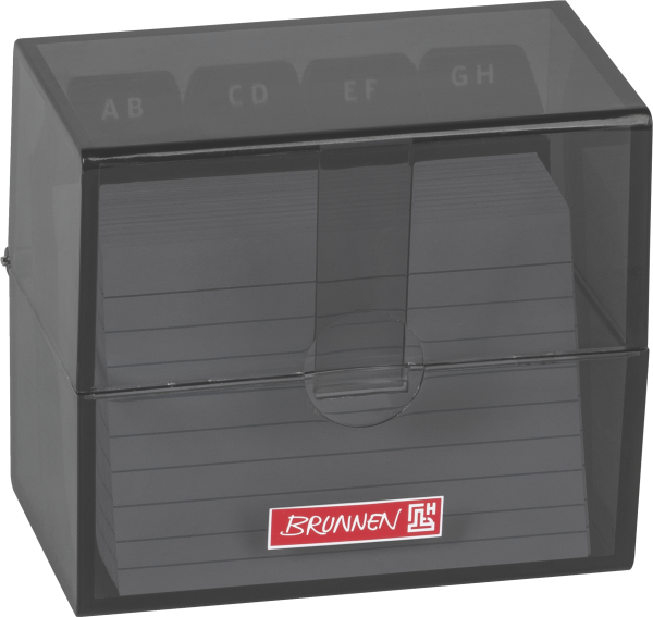 Karteibox A8 gefüllt onyx - 102058090