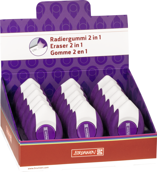 Radiergummi 2 in 1 purple, - 102915260