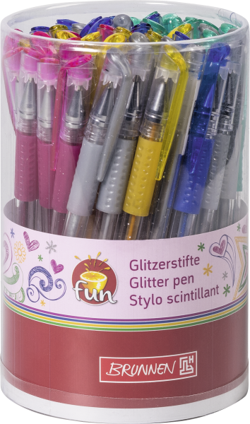 Brunnen Glitter-Gelstifte farbig sortier - 102993601