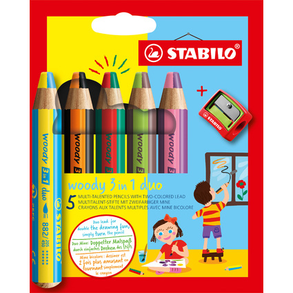 Aquarellfarbstift woody 3 in 1 duo