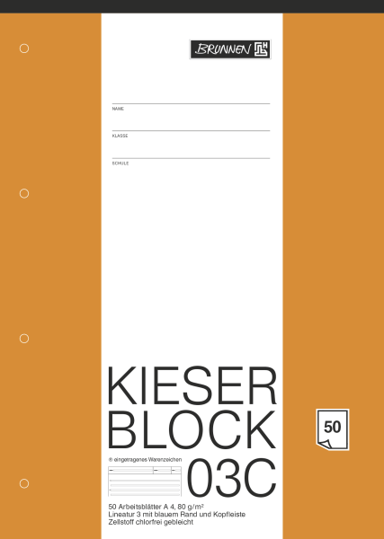 Brunnen Kieser Block A4 Lin3 - 1042923