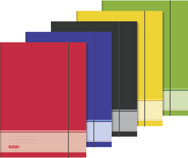 Sammelmappe A3 Uni sort Gummizug