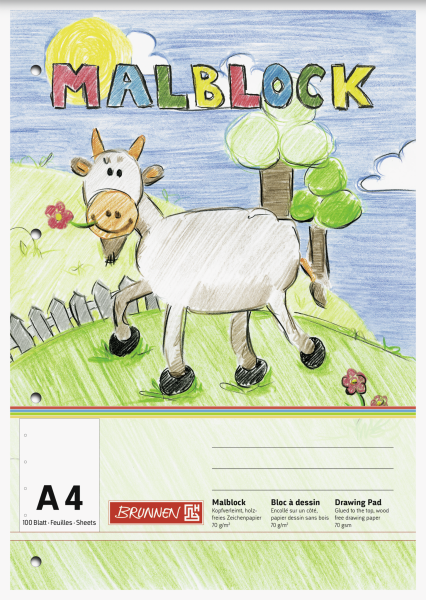 Malblock A4 100Bl gelocht