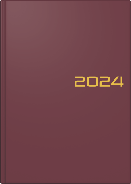 Buchkalender A5 bordeaux, - 1079561064