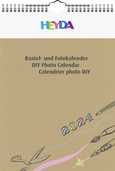 Bastelkalender 2024 A4 nat, - 2070462004