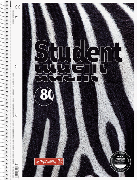 Collegeblock A4 90g Zebra kariert - 106752805