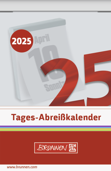 Tagesabreißkalender 5,5x7,5cm Nr.3, - 1070303005