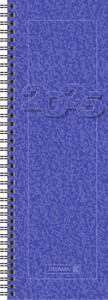 Vormerkkalender 10x30cm blau 2S/1W, - 1078301305