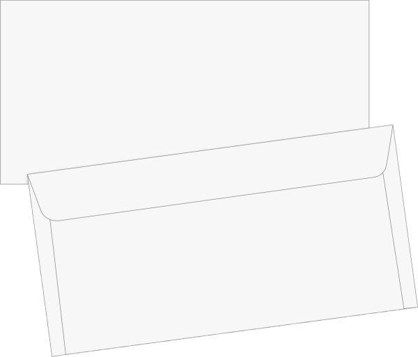 Briefumschlag DIN Lang HK ws, - 10-53539