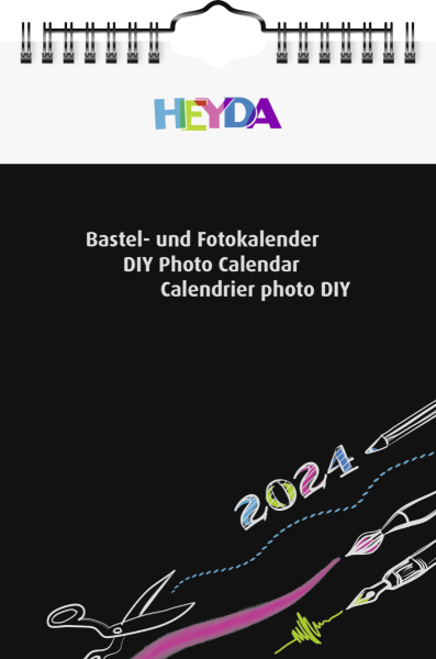 Bastelkalender 2024 A5 sw, - 2070420004