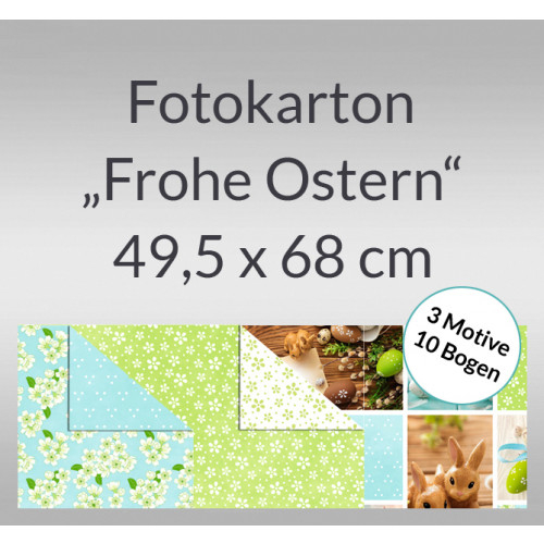 Bähr Fotokarton Frohe Ostern 49,5x68cm - 11882299