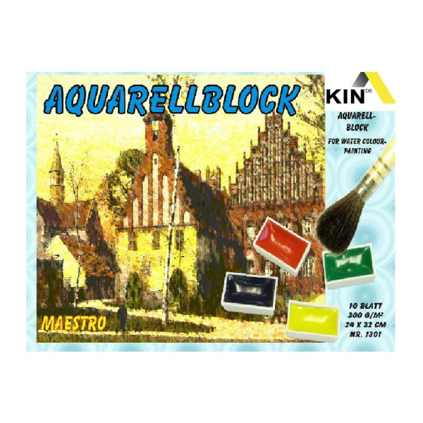 Aquarellblock 30 x 40 cm, 300g, - 1302