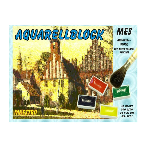 Aquarellblock 42 x 56 cm, 10 Blatt, 300g - 1303