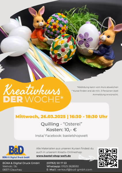 Kreativkurs: Quilling Osterei