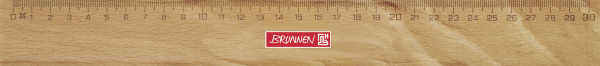 Brunnen Lineal Holz 30 cm