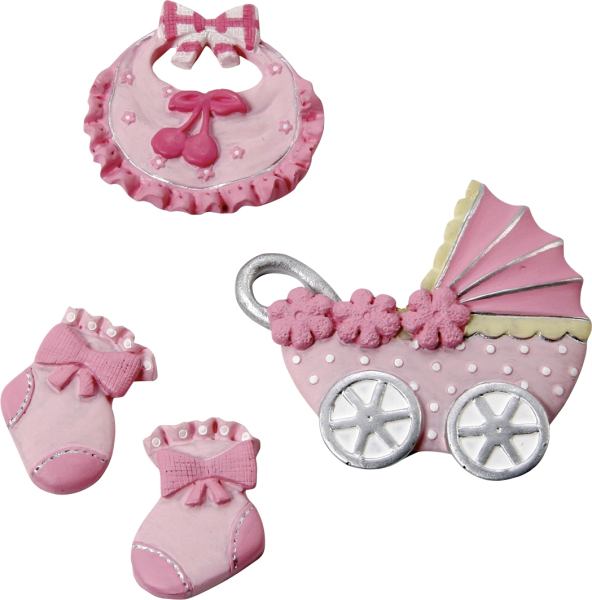 Babydeko 2-4,5cm rosa 4er - 216930195