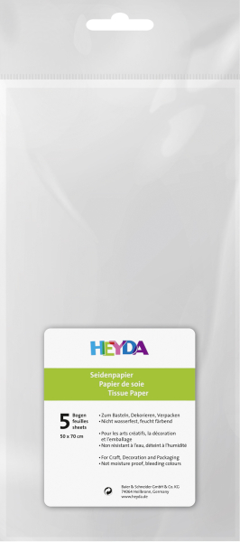 Heyda Seidenpapier weiß 10 Bogen - 20-3311000