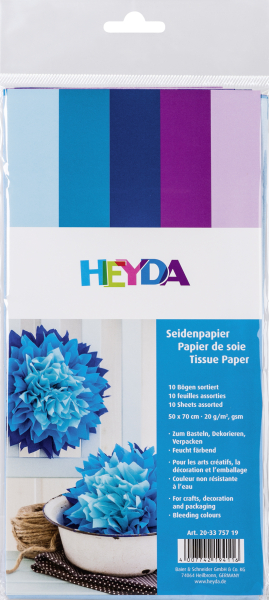 Heyda Seidenpapier 50x70 cm sortiert - 20-3375719