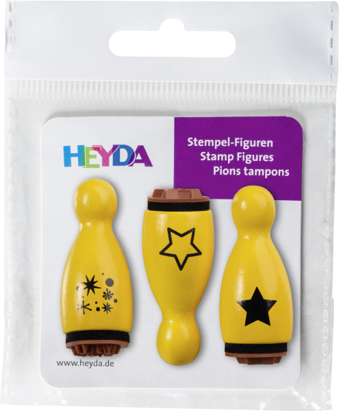 Heyda Stempelset Mini Stern, 3er gold