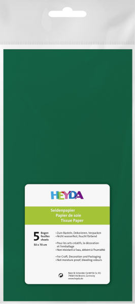 Seidenpapier 50x70cm 5er dunkelgrün - 203310559