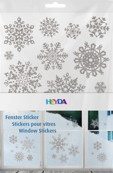 Fenster Sticker Kristall silber - 203584467