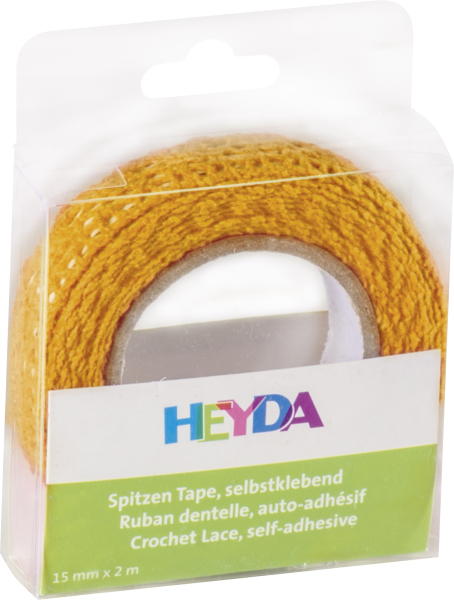 Heyda SpitzenTape 100% Baumwolle mango - 203584518
