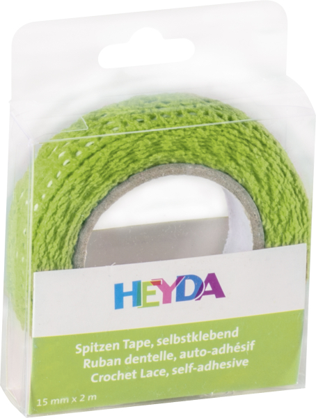 Heyda SpitzenTape 100% Baumwolle grün - 203584554