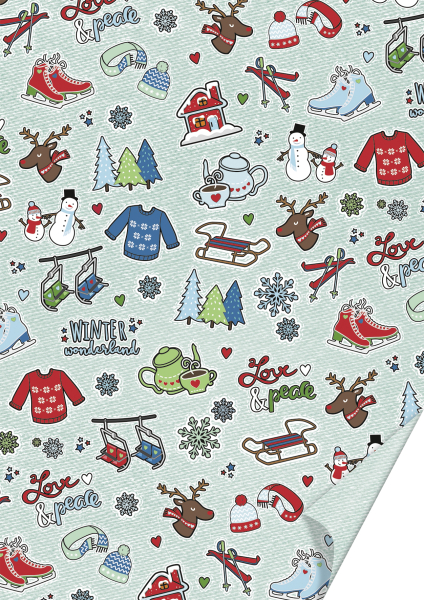 Karton 50x70 300g Patches Winter - 204771728