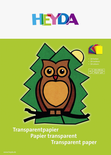 Heyda Transparentpaier 24x34cm, 10 Blatt - 2048021