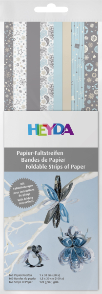 Heyda Papierstreifen si/bl 130g 160 St. - 204875655