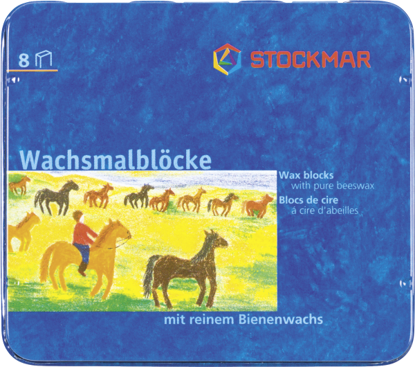 Brunnen Wachsmalblock Stockmar 8er