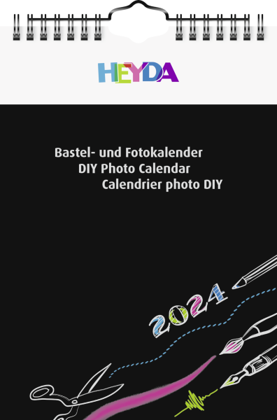 Bastelkalender 2024 A5 sw,