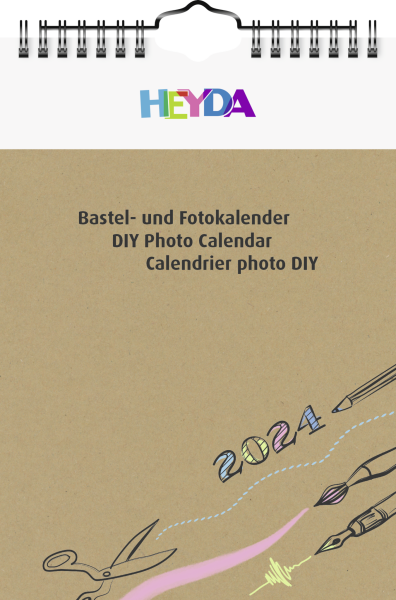 Bastelkalender 2024 A5 natur, - 2070422004