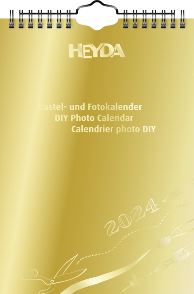 Bastelkalender 2024 A5 gold, - 2070427004