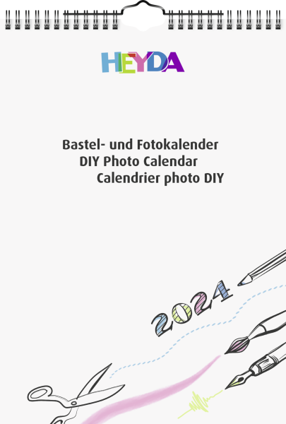 Bastelkalender 2024 A4 ws,