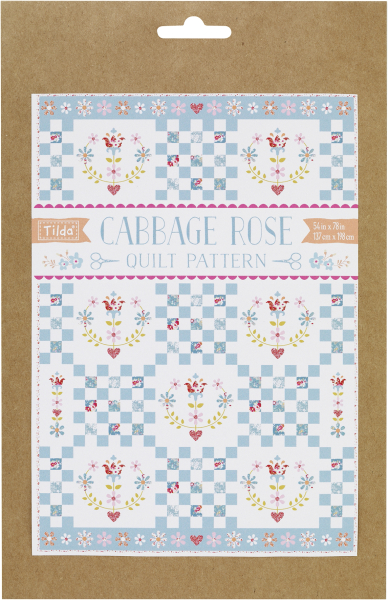 Tilda Quilt Muster Cabbage Rose