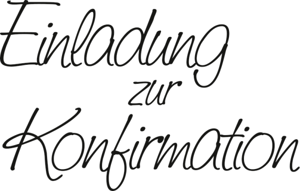 Stempel Einladung zur Konfirmation1 - 211800101