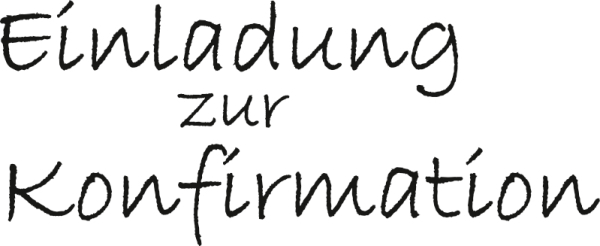 Stempel Einladung zur Konfirmation2 - 211800141