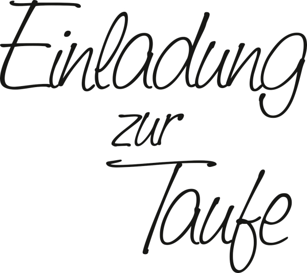 Stempel Einladung zur Taufe