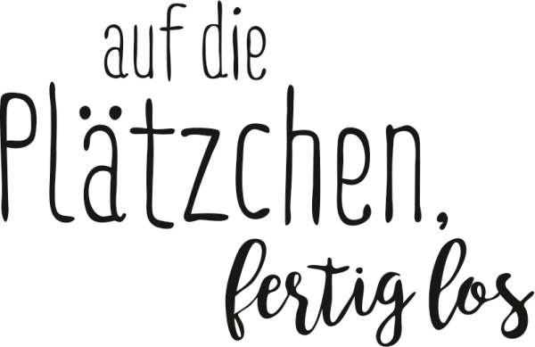 Stempel Auf die Plätzchen