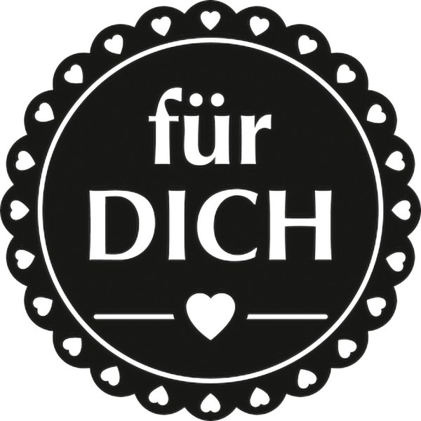 Stempel rund für Dich