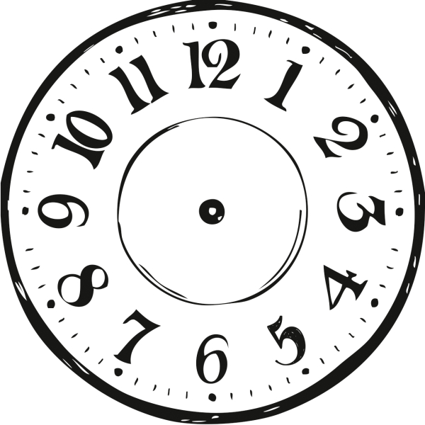 Stempel rund Clock - 211803022