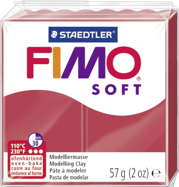 Fimo soft kirschrot  Modelliermasse - 212152225