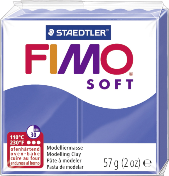 Fimo soft brillant-blau Modelliermasse
