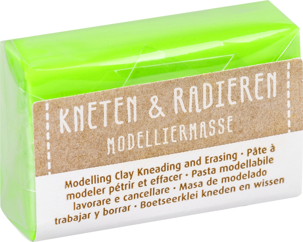 Kneten & Radieren Mod.Masse neongrü