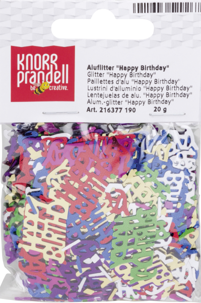 Aluflitter Happy Birthday 20g - 216377190