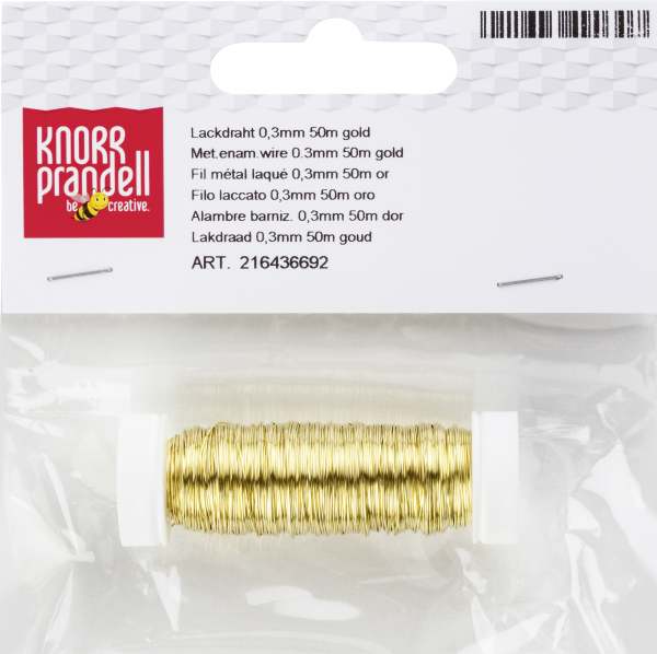 Lackdraht 0,3mm 50m gold