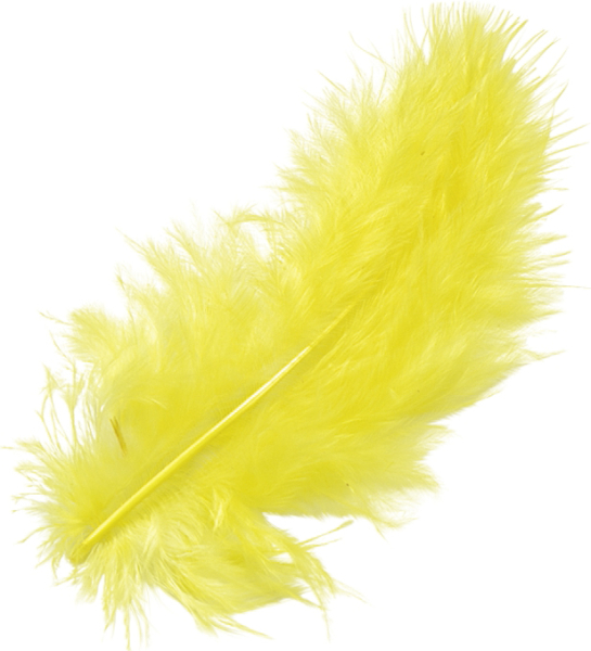 Marabufeder 10cm gelb 15er - 216619053