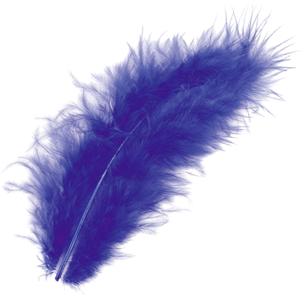 Marabufeder 10cm blau 15er - 216619355